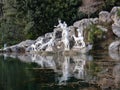 Reggia di Caserta Ã¢â¬â Gruppo scultoreo di Atteone Royalty Free Stock Photo